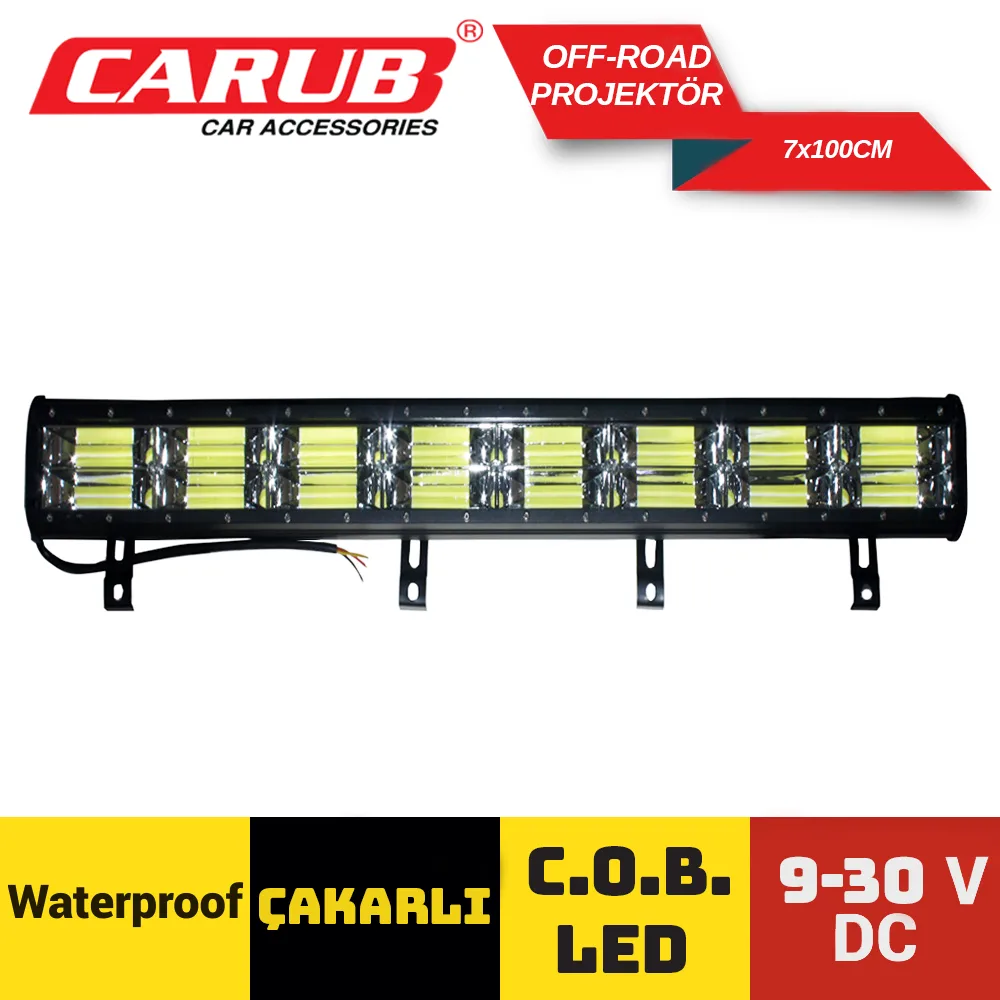 CARUB 420 31 56  OFF-ROAD PROJEKTÖR 9-30V COB ÇAKARLI 7*100