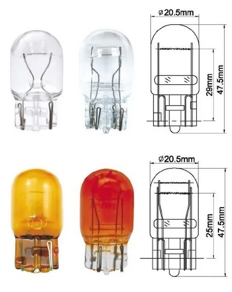 12 V 1016 21/5  DİPSİZ SARI AMPUL  T20 AMBER A6941