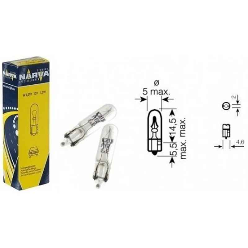 12 V 1,2 W DİPSİZ AMPUL NARVA...                 17037