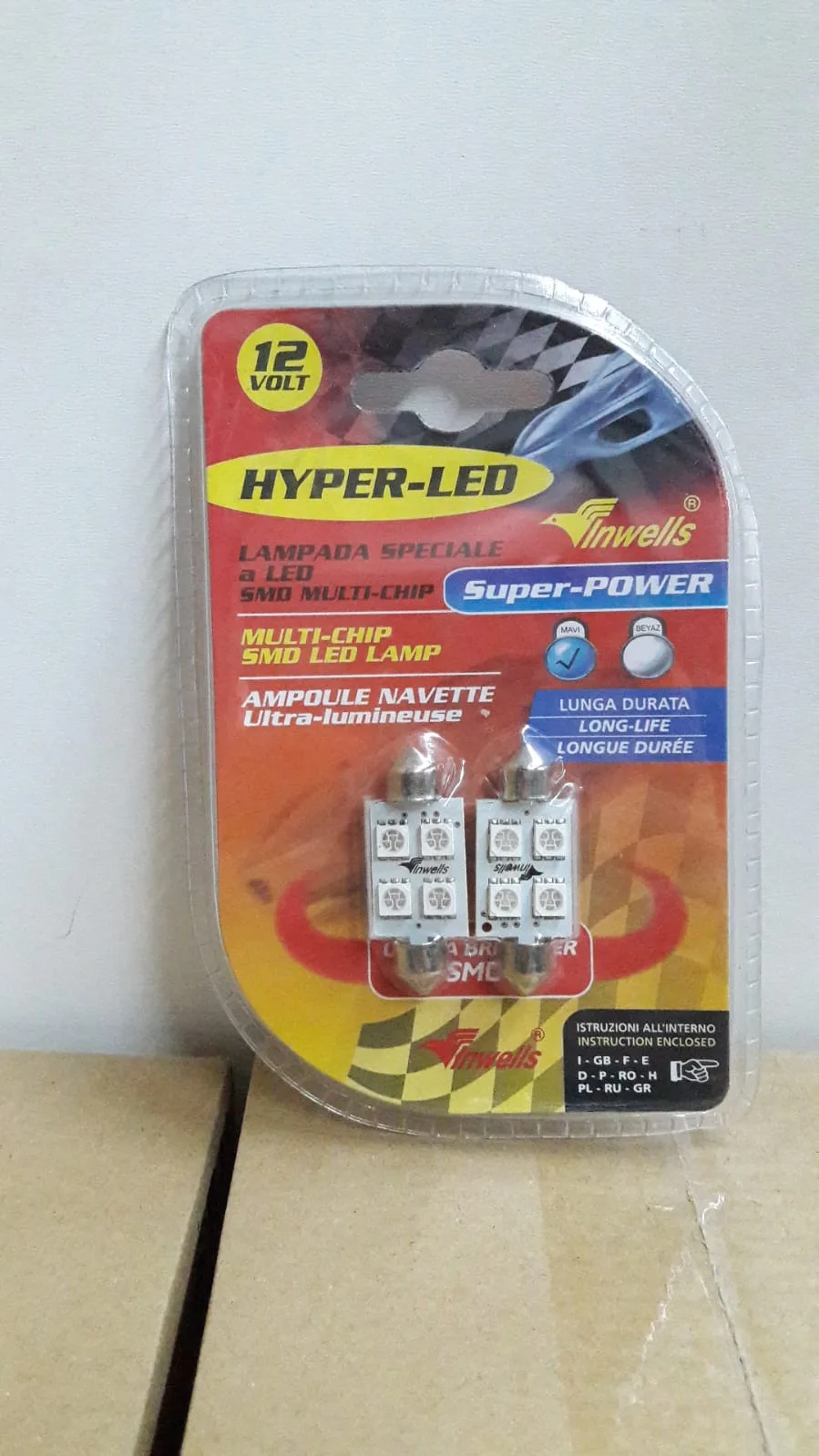 24V 5W SOFİT AMPUL LED BEYAZ-KIRMIZI-MAVİ.........