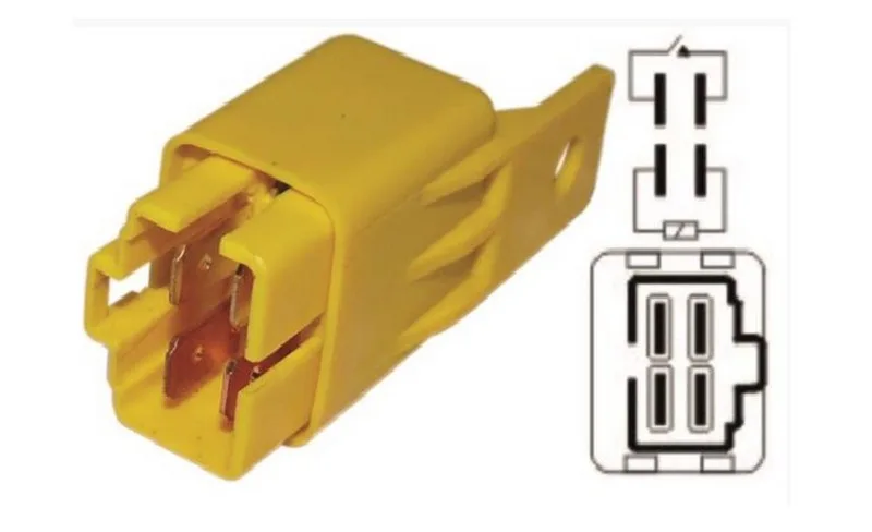 ROLE 12V.4P.SARI AYAKLI MITSUBISHI/KIA VR12124